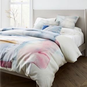 West elm -Glass EURO SHAM PILLOW COVER ONLY (2)
